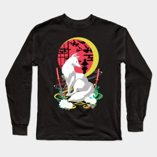 Moon Inari fox Long Sleeve T-Shirt